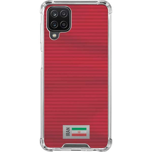 Iran Soccer Flag Galaxy A12 Clear Case